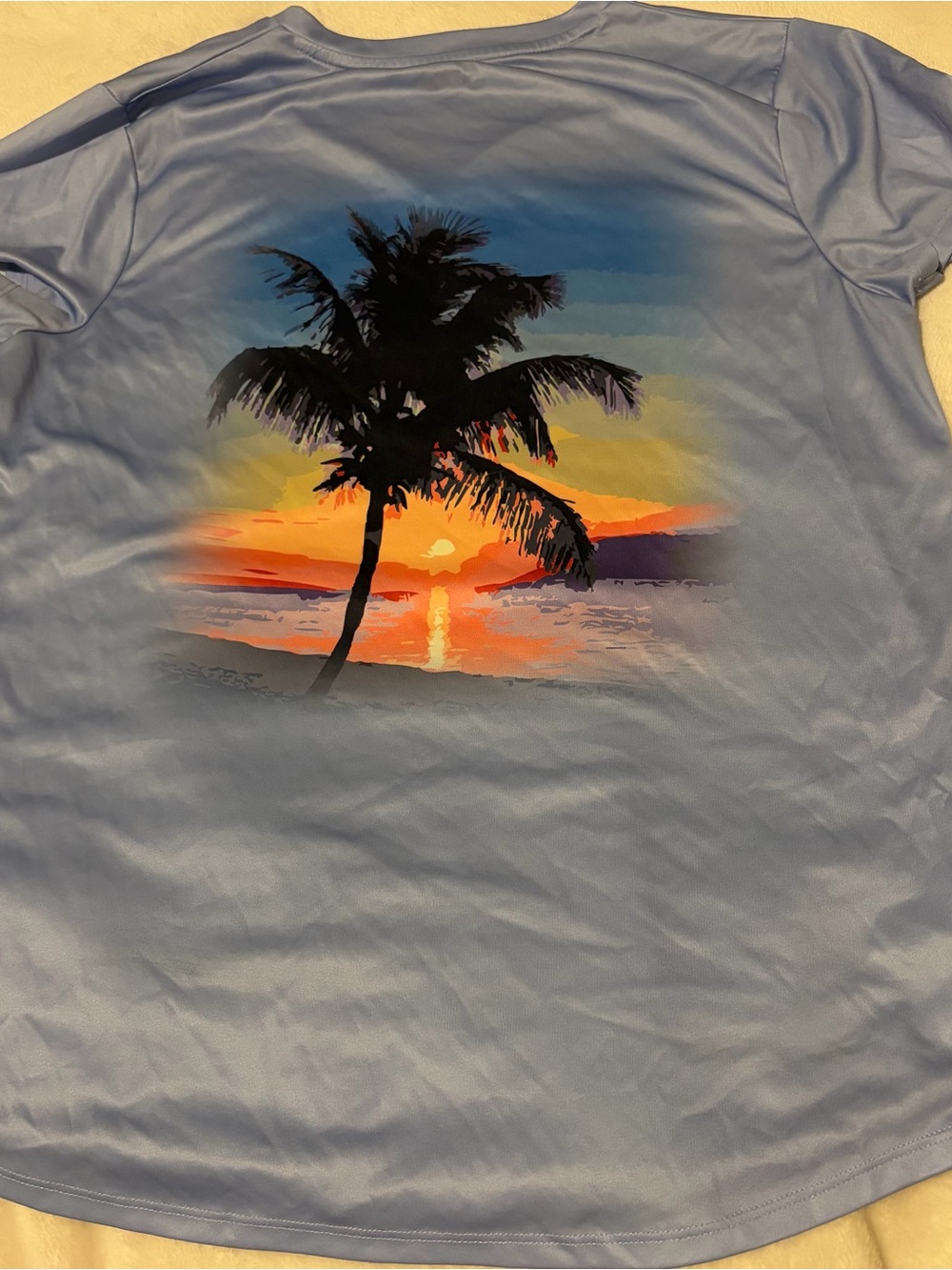 World Wide Sportsman Sunset Palm Tree Tee Shirt